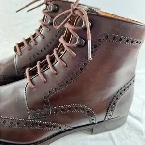 MAGNANNI Perforated Chelsea Wingtip Brown Leather Men\'s Boots Size 8.5US MAGNANNI Perforated Chelsea Wingtip Brown Leather Men main image 3